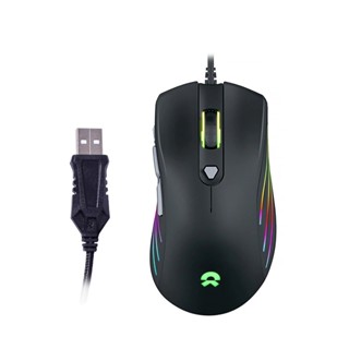 OKER G62 BLACK GAMING MOUSE RGB BACKLIT ล่นเกมได้แม่นยำ รับประกัน 1ปี