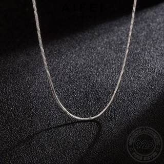 AIFEI JEWELRY เครื่องประดับ แท้ เงิน ผู้หญิง Silver สร้อยคอ 925 จี้ ต้นฉบับ เครื่องประดับ เกาหลี แฟชั่น กระดูกงูอารมณ์ N59