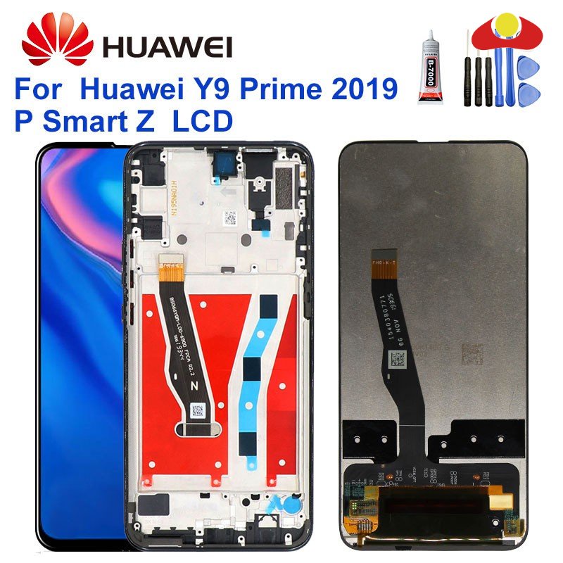 6.59 "สําหรับHuawei Pสมาร์ทZ/Y9 Prime 2019 จอแสดงผลLCD Touch Screen Digitizer Assemblyอะไหล่ซ่อมสําห