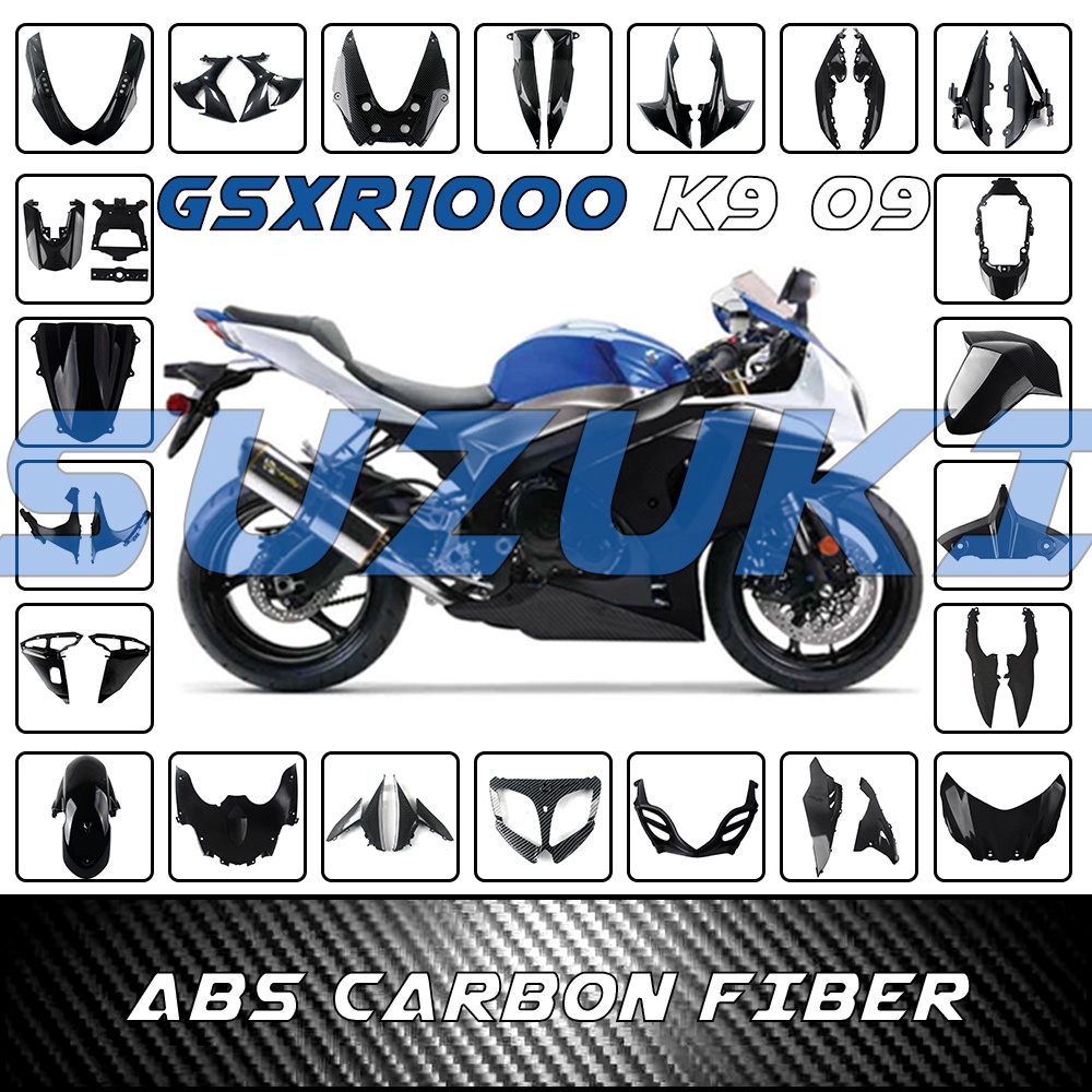 ชุดตัวเรือนพลาสติก ABS สําหรับรถจักรยานยนต์ Suzuki GSXR1000K9 GSXR1000 K9 2009 2010 2011 2012 2013 2