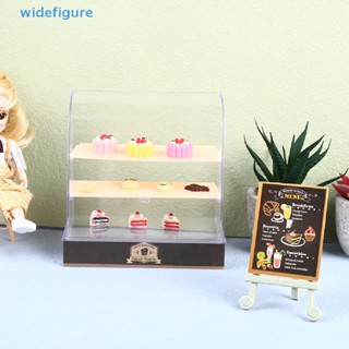 Widefigure ป้ายสัญลักษณ์ ฉากห้องนั่งเล่น ตู้โชว์เค้ก ขนาดเล็ก สําหรับตกแต่งบ้านตุ๊กตา 1:12 1 ชุด