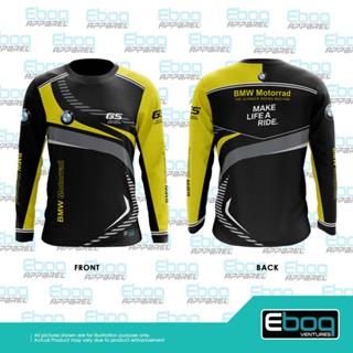 [พร้อมส่ง] เสื้อยืดแขนยาว สีเหลือง ขนาดใหญ่ สําหรับ BMW Eboq Jersi XS-6XL GS 02 BMW Eboq Jersi