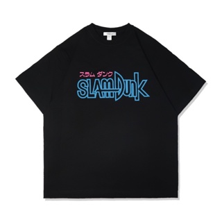 tshirt เสื้อยืดแขนสั้น ผ้าฝ้ายแท้ พิมพ์ลายอนิเมะ Slam Dunk Pound สไตล์ญี่ปุ่น สําหรับผู้ชาย และผู้หญิง(S-5XL)