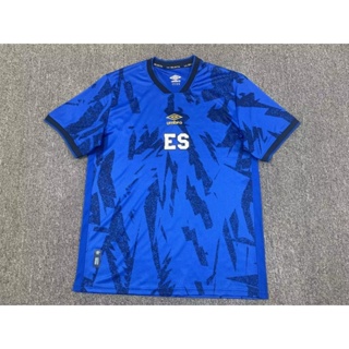 เสื้อกีฬาแขนสั้น ลายทีม I 23-24 El Salvador สีฟ้า คุณภาพสูง I9g5