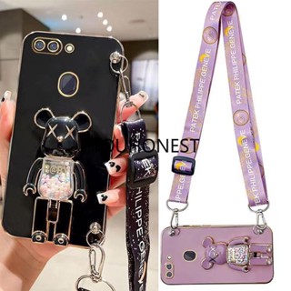 เคส Oppo F9 Pro เคส Oppo F17 Pro เคส Oppo F19 Pro เคส Oppo A1 Pro Case Oppo A73 A93 Case Oppo A94 F19S Case Oppo Reno 4F Reno4 Lite Case Silicone Anime Cute Kaws Bear Stand Cartoon Wrist Band Phone Case Casing Cover Cases TS โทรศัพท์มือถือ ซิลิโคน