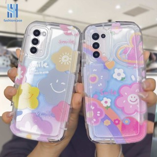 เคสโทรศัพท์มือถือแบบนิ่ม ใส กันกระแทก กันรอยเลนส์กล้อง สีรุ้ง สําหรับ Realme C30 C30S C33 C21 C31 C35 C25 C11 2021 C21Y C15 C20 C3 C12 C2