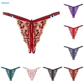 【HODRD】Women Underwear Briefs Comfy Open Butt Thong Panties Fits Women Up To 60KG【Fashion】