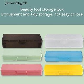 Renbg กล่องเก็บเครื่องมือทําเล็บ ป้องกันฝุ่น สําหรับตกแต่งเล…