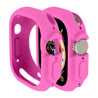 สําหรับ Apple Watch Ultra 49 มม. เคสป้องกัน TPU สีลูกกวาด