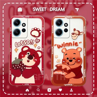 เคสโทรศัพท์มือถือแบบนิ่ม ใส กันกระแทก ลายการ์ตูนหมีน่ารัก สําหรับ Xiaomi Redmi Note12 Note12Pro Note 12 Pro+ 5G 4G 2023 Note 12 12 Pro