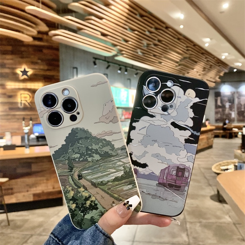 เคสโทรศัพท์มือถือแบบนิ่ม ลายทิวทัศน์สนามหญ้า สําหรับ OPPO reno 8T 7 2 3 4 5 6 pro 8 Z 2Z 4Z 5Z 7Z 8Z