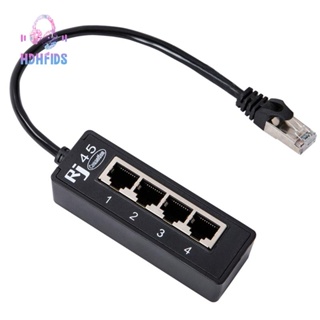 สายเคเบิลเชื่อมต่อเครือข่ายอีเธอร์เน็ต RJ45 LAN 1 ตัวผู้ เป็น LAN 4 พอร์ต อุปกรณ์เสริม สําหรับเครือข่าย 1 ชิ้น