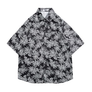 ⚡พร้อมส่ง⚡NEW เสื้อฮาวาย hawaii เสื้อเชิ้ตเด็กผู้ชาย สำหรับผู้ชาย เสื้อเชิ้ตเกาหลีผู้ชาย ผ้านิ่มขึ้น สไตล์เกาหลีมาแรง 100 แบบ ขนาด: M L XL 2XL 3XL รุ่น 191