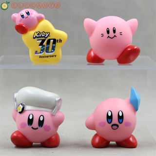 Aelegant ตุ๊กตาฟิกเกอร์ Kirby คริสต์มาส สีชมพู DIY สําหรับตกแต่ง