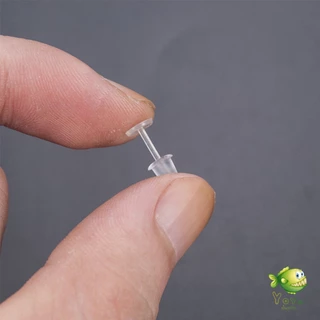 แป้นต่างหูพลาสติก ป้องกันการแพ้ หรือ DIY ต่างหู สีใส มี 25 คู่