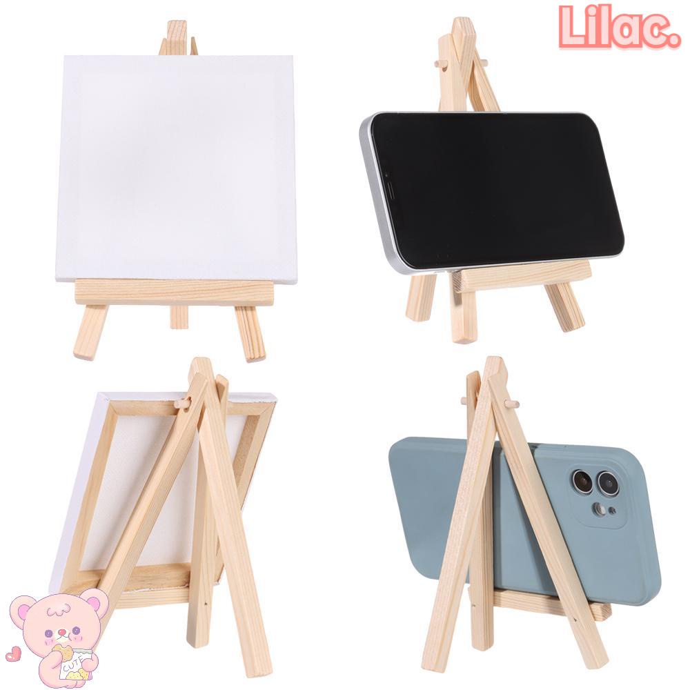 ❥LILAC✿ Art Mini Easel Set Painting Drawing Mini Canvas Mini Easels With stand DIY Mini Stretched Ba