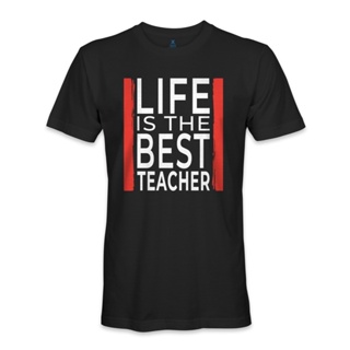 เสื้อแขนสั้น เสื้อยืดแขนสั้น tshirt คอกลม [COD]เสื้อยืด พิมพ์ลาย Life Is