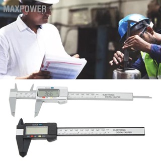 Maxpower Digital Caliper หน้าจอ LCD อิเล็กทรอนิกส์แสดง 6in 150mm เครื่องมือวัดการแปลงนิ้วเป็นมิลลิเมตร PA66