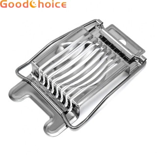 【Good】Egg Slicer Cutter Stainless Steel Kitchen Tool Boiled Cut Mushroom Gadget Chop Brand New【Ready Stock】