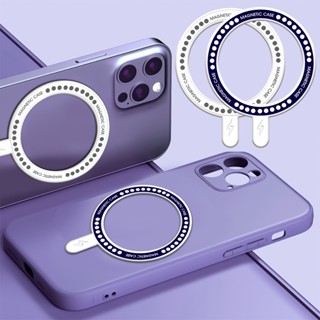 แหวนอะแดปเตอร์แม่เหล็กไร้สาย 3 สี สําหรับ IPhone Galaxy