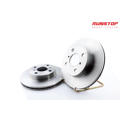 RUNSTOP รันสตอป brake disc จานเบรค หน้า เรียบ ขนาดเดิม 238 TOYOTA  รุ่น  COROLLA  AE  93,EE 101,AE 1