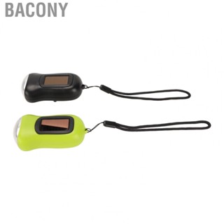 Bacony Solar Flashlight 2pcs Portable Rechargeable Flashlight With 3