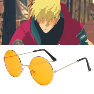 แว่นตากันแดด คอสเพลย์ อะนิเมะ Trigun Vash the Stampede สีส้ม พังก์ โลหะ สไตล์เรโทร ของขวัญ สําหรับชาย และหญิง