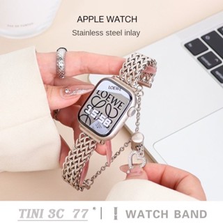 สายนาฬิกาข้อมือสเตนเลส โลหะ สําหรับ iWatch SE 8 7 Ultra 6 5 4 3 2 S8 45 มม. 41 มม. 38 มม. 40 มม. 42 มม. 44 มม. 49 มม.