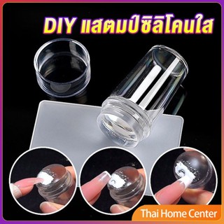 DIY แสตมป์ซิลิโคนใส พร้อมที่ปาดสี แบบพกพา สําหรับตกแต่งเล็บ แบบพกพา Nail products