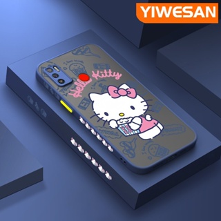 เคสซิลิโคนนิ่ม แบบใส ขอบสี่เหลี่ยม กันกระแทก ลาย Hello Kitty สําหรับ Tecno Spark 5 Air Spark 6 Air KE6