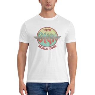 เสื้อยืด พิมพ์ลาย Styx Grand World Tour 1978 สําหรับผู้ชาย