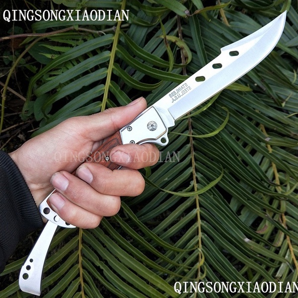 มีด P91 FOLDING KNIFE มีดพับ มีดเดินป่า มีดล่าสัตว์ แบบใหม่ มีดพับหางแฉก Swiss Army Knife Hunting Knife กีฬากลางแจ้ง