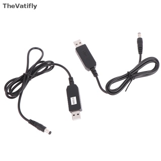 [TheVatifly] สายเคเบิลพาวเวอร์ USB 5V เป็น DC 12.6V 5.5x2.1 มม. พร้อมจอแสดงผล LED [Preferred]