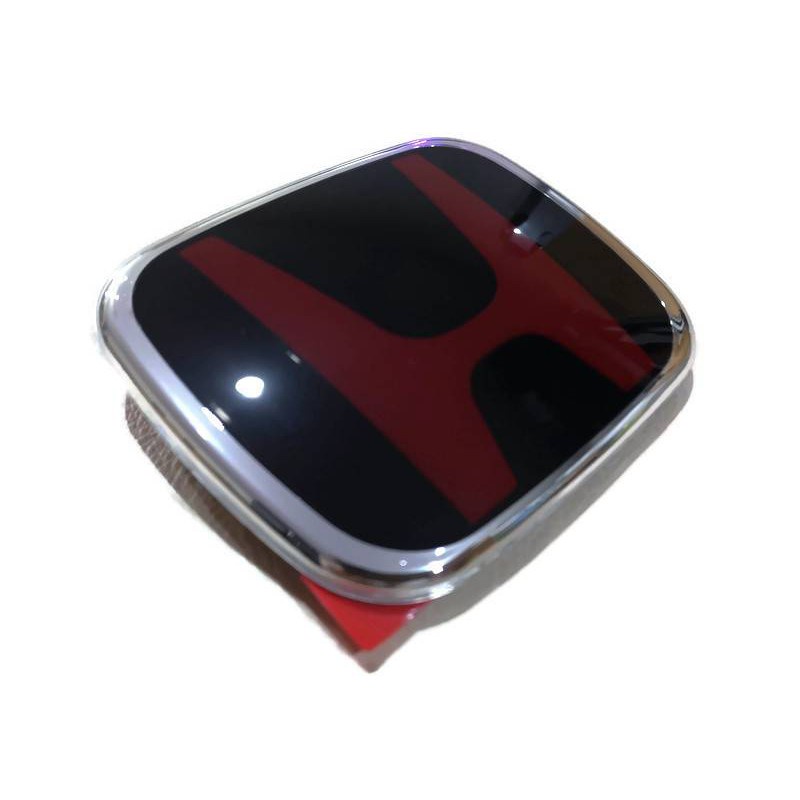 Logo H รหัส J01 แดงดำข้างหลัง Honda JAZZ GE GK Hrv ขนาด 7.5x9.3 cm จัดส่งเร้ว