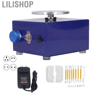 Lilishop Kids Pottery Machine  Mini Pottery Wheel 100-240V Rustproof Turntable  for Pottery