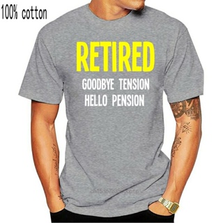 ขายดี เสื้อยืดผ้าฝ้าย 100% พิมพ์ลาย Hello Pension Father Grandad Dad Retirement Retired ของขวัญ สําหรับผู้ชาย 644513