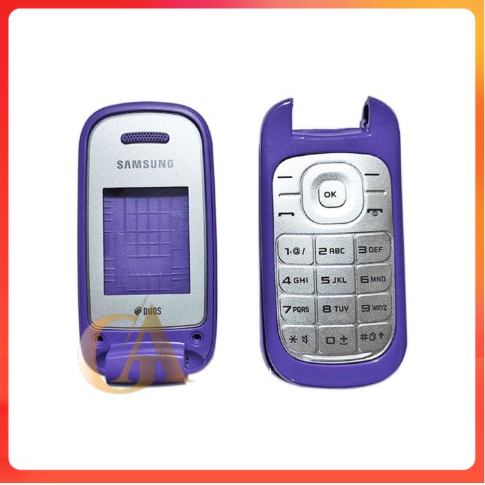 Ready CS SAMSUNG E1272 OC FULLSET CASING COVER - สีดําฟรี Buble Wrap และกระดาษแข็ง