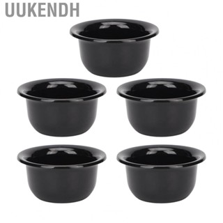 Uukendh Beard Shaving Foam Bowl  Plastic 5Pcs Space Saving Shaving Soap Bowl  for Home