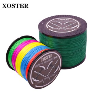 สายเบ็ดตกปลา XOSTER แบบถัก ทนทาน 4 เส้น 300 เมตร 300 เมตร