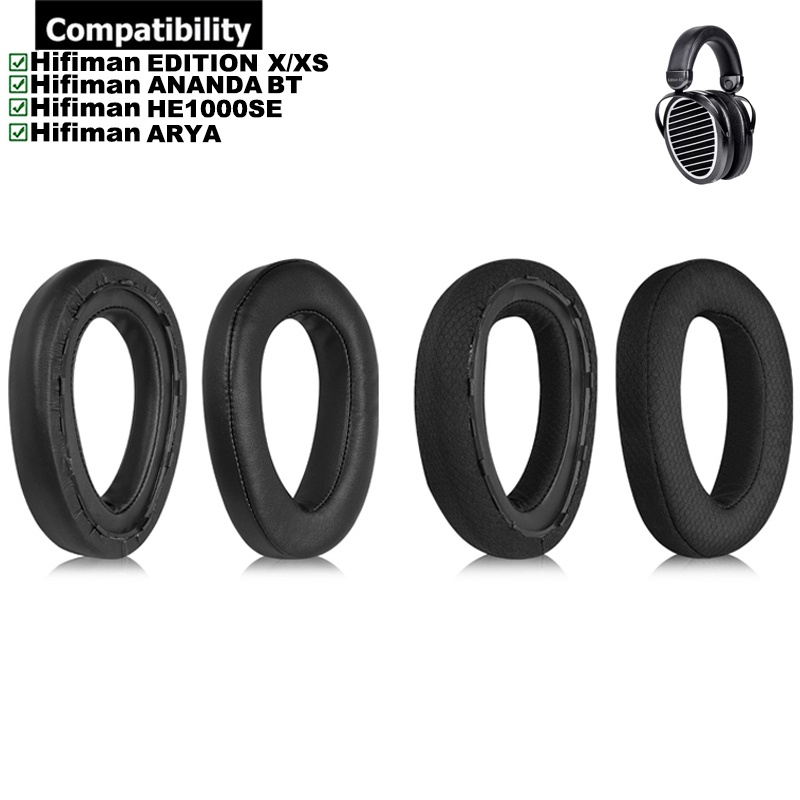1 คู่แผ่นรองหูฟังสําหรับ Hifiman EDITION X XS ANANDA BT HE1000SE ARYA หูฟังแผ่นรองหูฟังเบาะฟองน้ําชุ