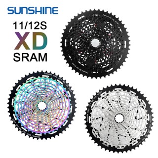 Sunshine เฟืองหลังจักรยานเสือภูเขา CNC XD 11 12 ความเร็ว K7 12V 11V 10-50 52T 9-50T 9-42T สําหรับ SRAM GX EAGLE