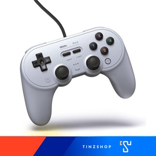 𝟴𝗕𝗶𝘁𝗗𝗼 8Bitdo Pro 2 Wired gamepad Controller for Switch and Windows (Gray Edition) แบบมีสาย 8BitDo