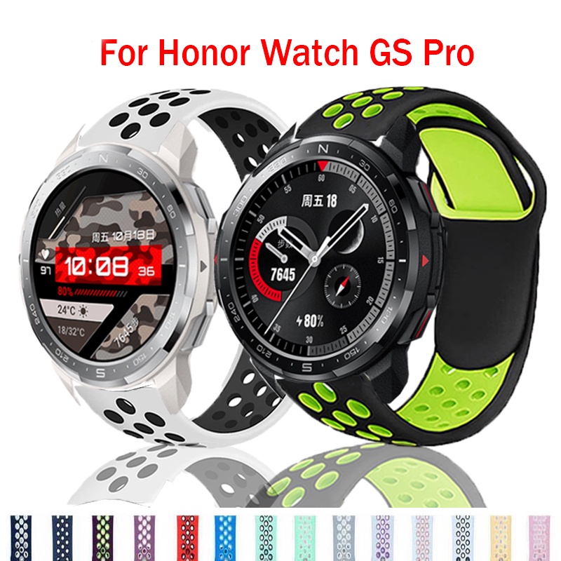 สายนาฬิกาข้อมือซิลิโคน ระบายอากาศ สําหรับ Honor Watch GS Pro GS3 Honor Magic Magic 2 46 มม. Correa