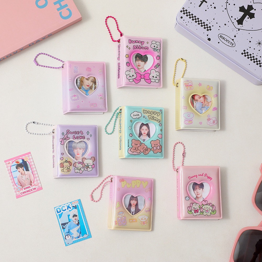 [ร้านไทย ] พร้อมส่ง แฟ้มจิ๋ว อัลบั้มรูป2นิ้ว แถมโซ่ไข่ปลา อัลบั้มสะสมรูป ขนาดจิ๋ว ใส่รูปได้16ใบ ส่งเองไม่ผ่านคนกลาง
