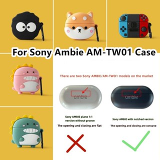 【Trend Front】เคสหูฟัง แบบนิ่ม ลายการ์ตูน สําหรับ Sony Ambie AM-TW01 AM-TW01