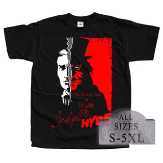 เสื้อยืดผ้าฝ้าย พิมพ์ลายโปสเตอร์สยองขวัญ Dr. Jekyll And Mr. Hyde V3 ทุกขนาด S-5Xl