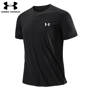 Under.armour เสื้อยืดคอกลม แขนสั้น ผ้าเรยอน แห้งเร็ว ระบายอากาศ ใส่สบาย คุณภาพสูง สําหรับผู้ชาย [L-8XL]