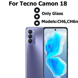 ฝาครอบเลนส์กล้องด้านหลัง พร้อมสติกเกอร์กาว แบบเปลี่ยน สําหรับ Tecno Camon 18