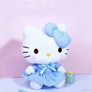 [Doly] ตุ๊กตายัดนุ่น Sanrio Hello Kitty JK Dress KT ขนาด 33 ซม. สีฟ้า ของเล่นสําหรับเด็ก