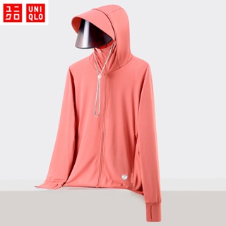 【M-5XL】Uniqlo Airism เสื้อแจ็กเก็ต ป้องกันรังสียูวี ลายพราง ระบายอากาศ เหมาะกับฤดูร้อน สําหรับผู้หญิง Upf50+